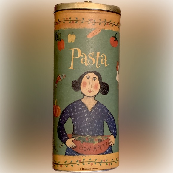 Vintage Italian pasta tin Artist Barbara Olsen Imagination in Action Italy - Picture 1 of 2